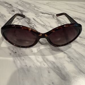 Cole Haan C6035 Oval Sunglasses Tortoise Shell Acetate Frame 58-18-140 Gradient